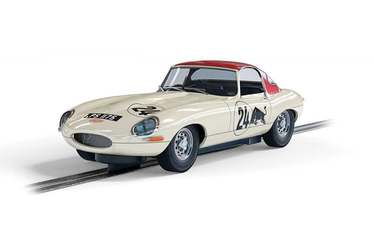 Scalextric C4232 Jaguar E Type Goodwood Revival Adrian Newey #24 Slot Car