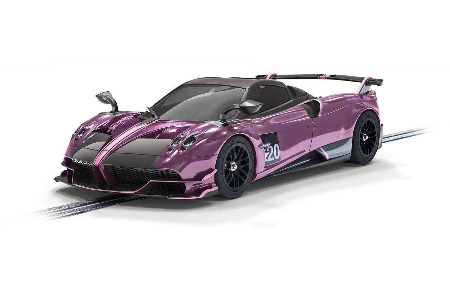 Scalextric C4248 Pagani Huayra Roadster BC Drago Viola #20 Slot Car