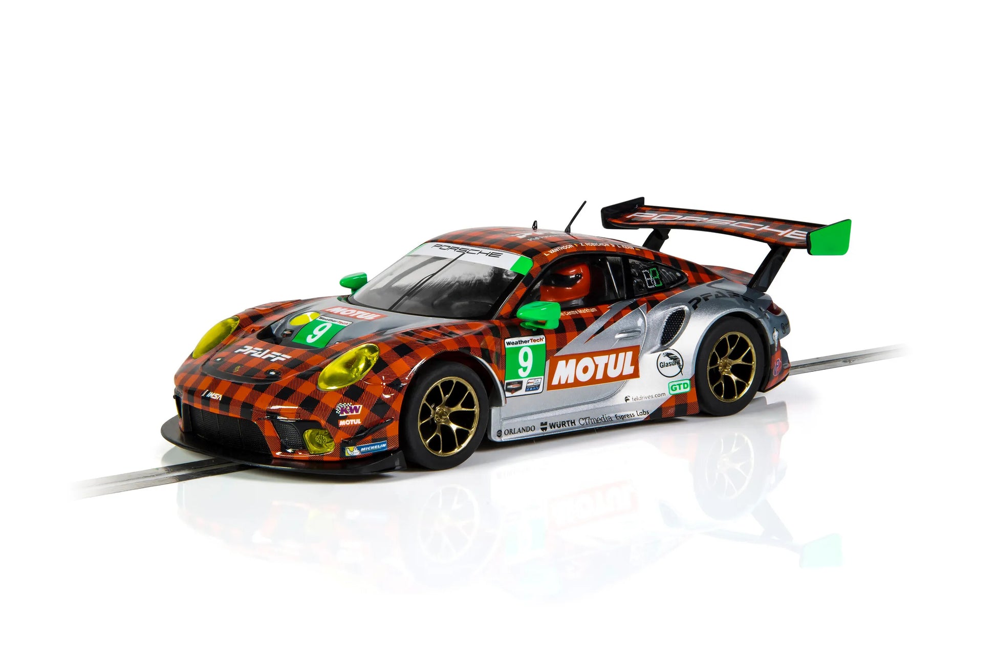 Scalextric C4252 Porsche 911 GT3 R Sebring 12 Hours 2021 Pfaff Racing #9 Slot Car