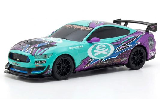 Scalextric C4272W Ford Mustang GT4 Drift Green/Purple Slot Car