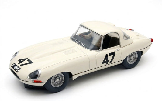 Scalextric C4287W Jaguar E-Type Met White #47 Slot Car