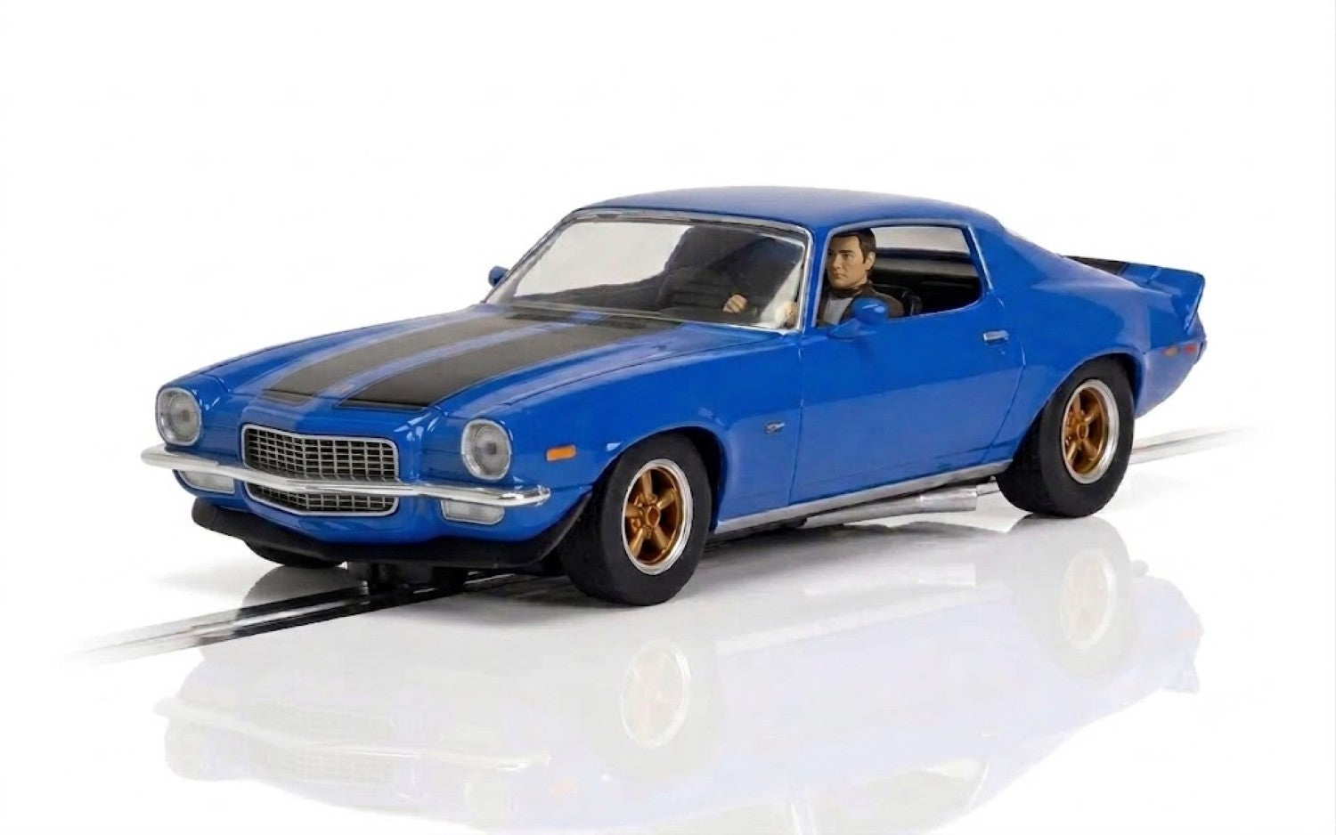 Scalextric C4293W Chevrolet Camaro Blue Slot Car