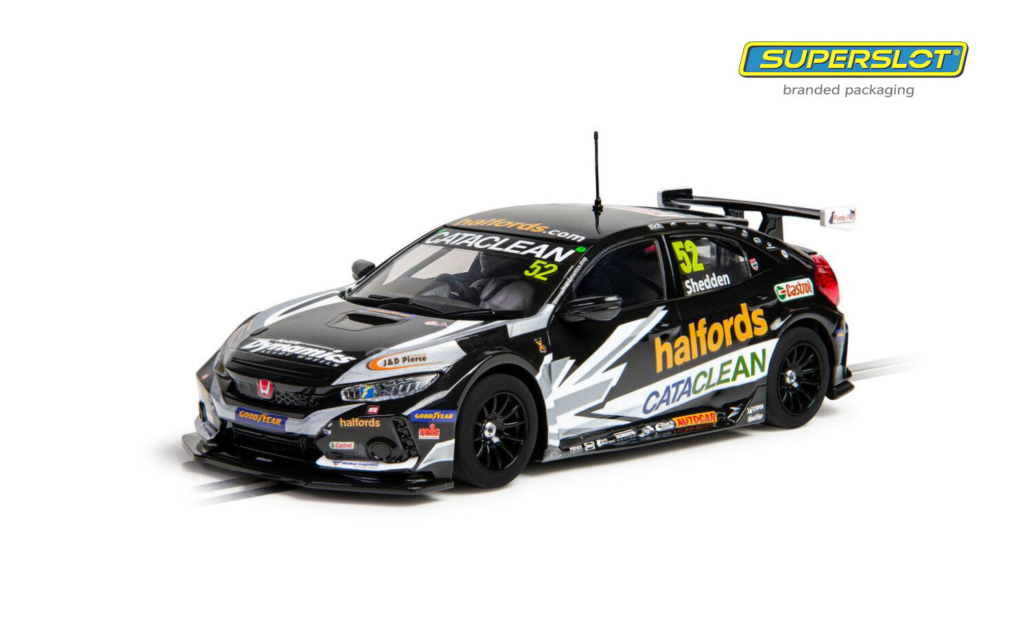 Scalextric C4297 (Superslot) Honda Civic Type R BTCC 2021 Gordon Shedden #52 Slot Car