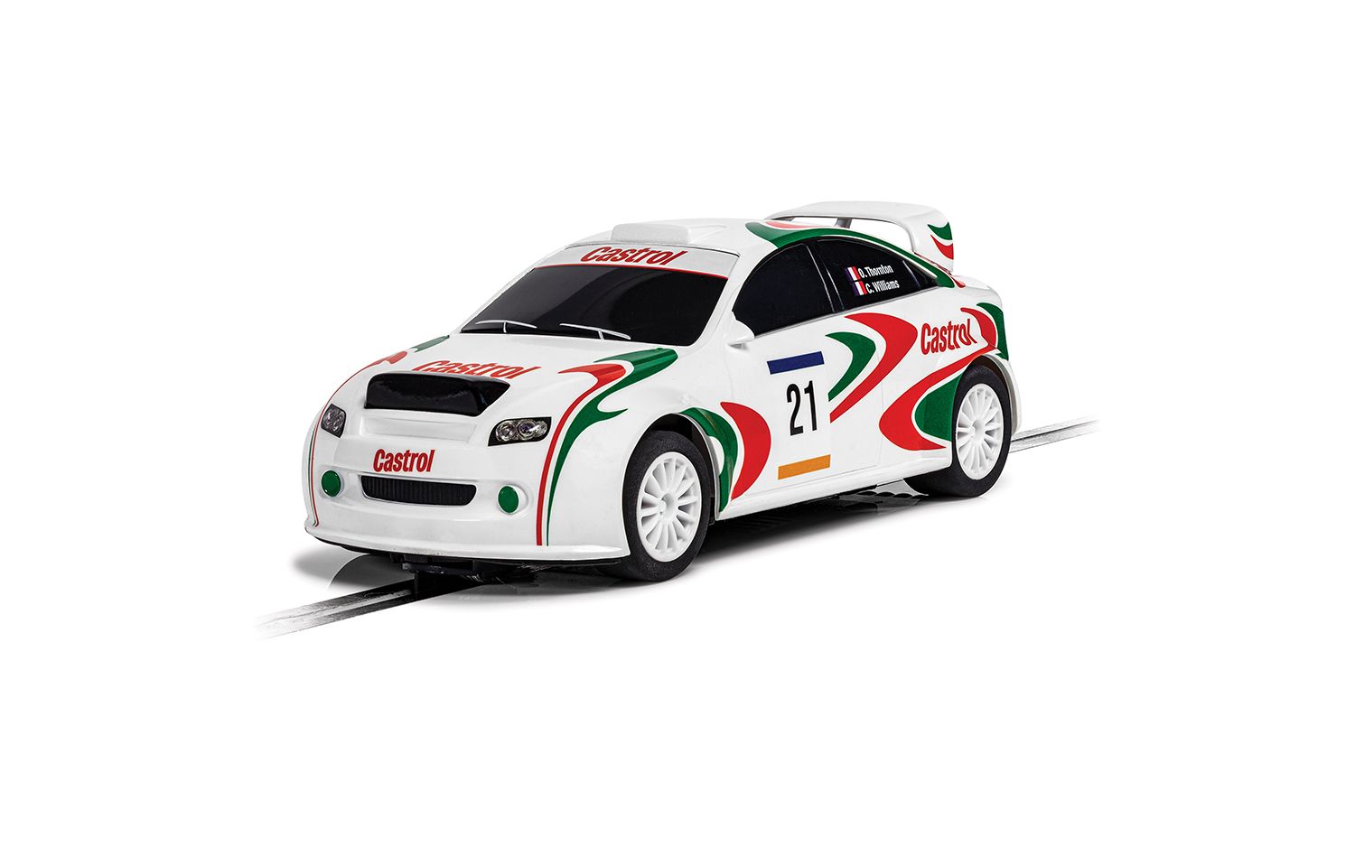 Scalextric C4302 Castrol Rally Car #21 Slot Car