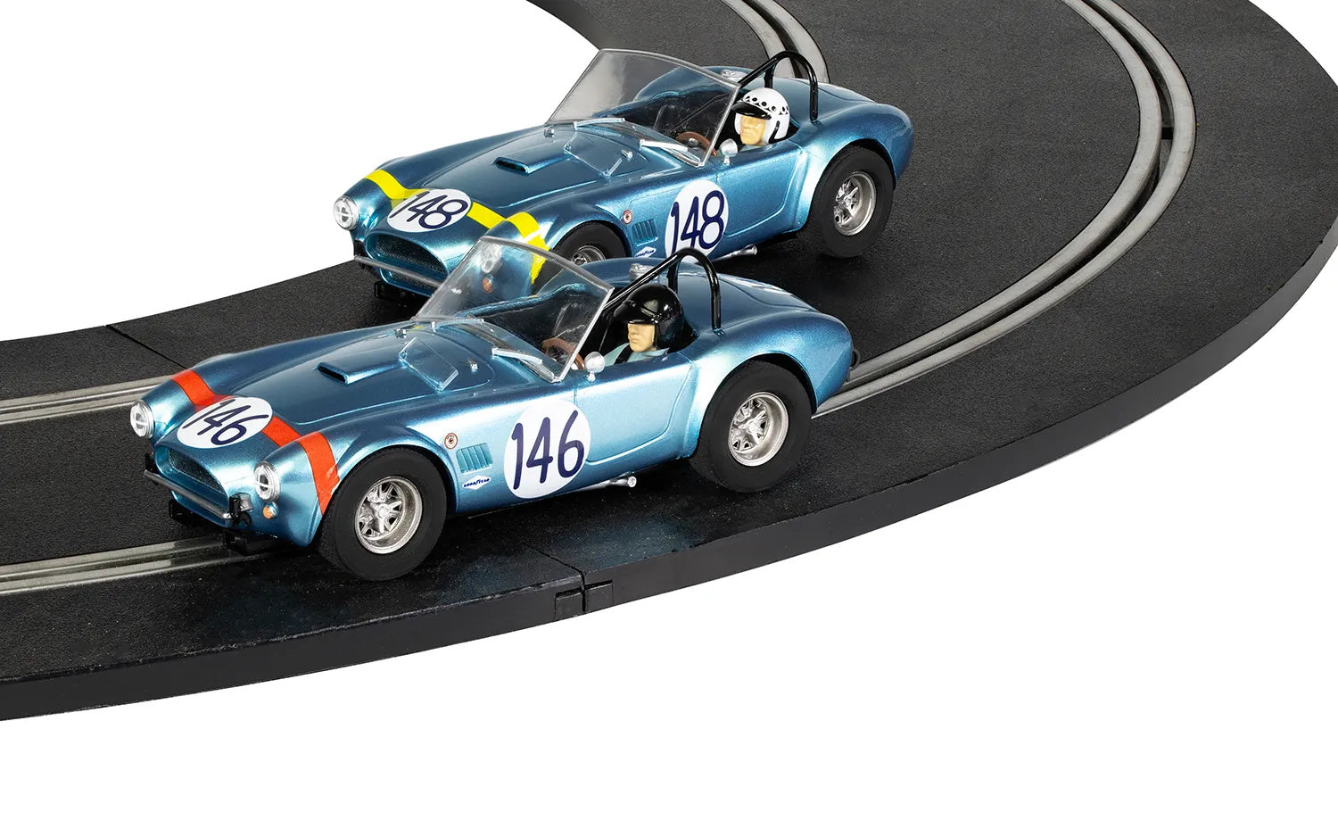 Scalextric C4305A Shelby Cobra 289 1964 Targa Florio Twin Pack Slot Car