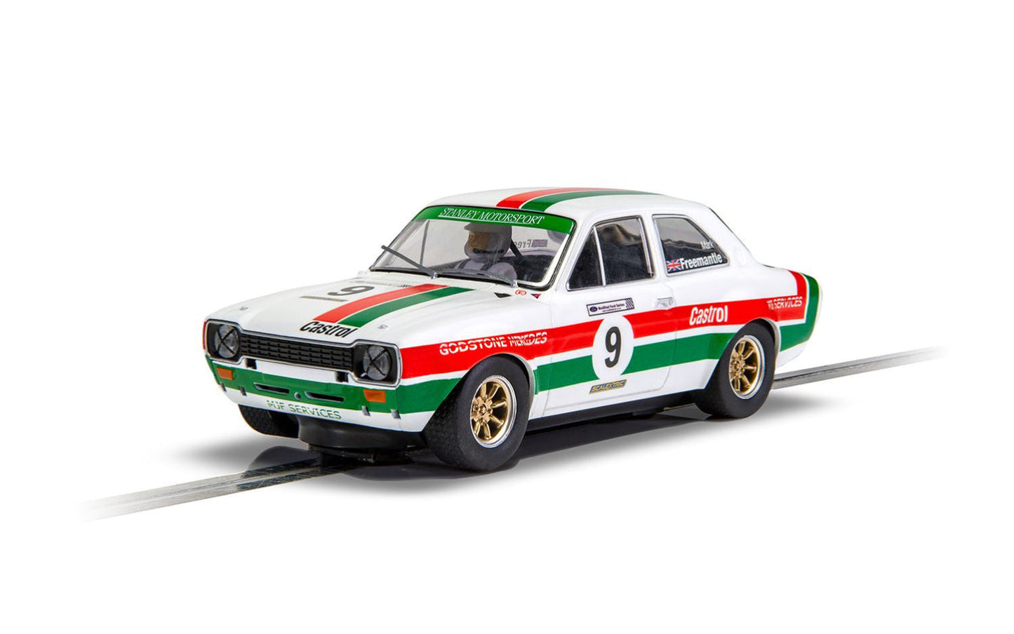Scalextric C4314 Ford Escort Mk1 Mark Freemantle Castrol Racing #9 Slot Car