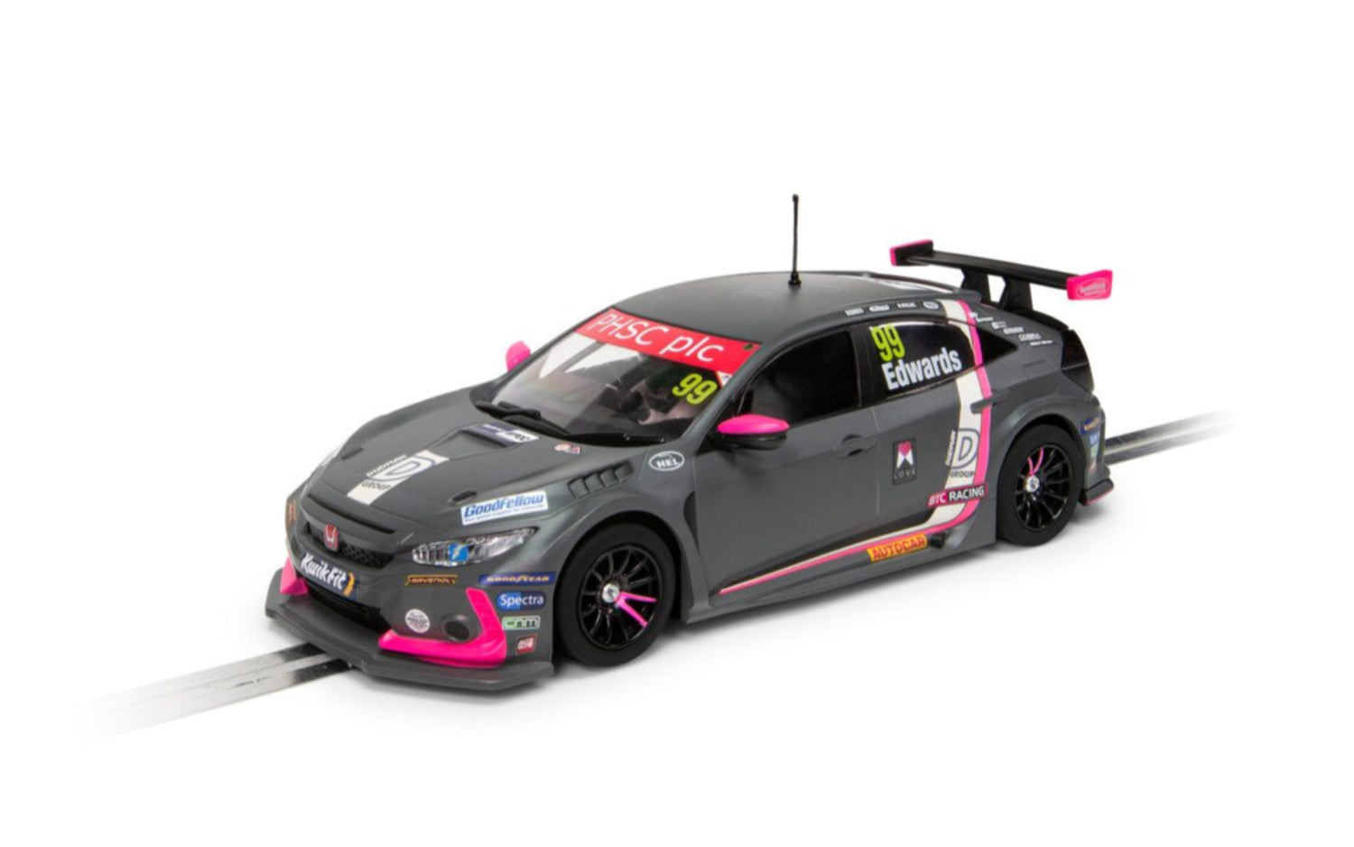 Scalextric C4317 Honda Civic Type R BTCC 2021 Jade Edwards #99 Slot Car