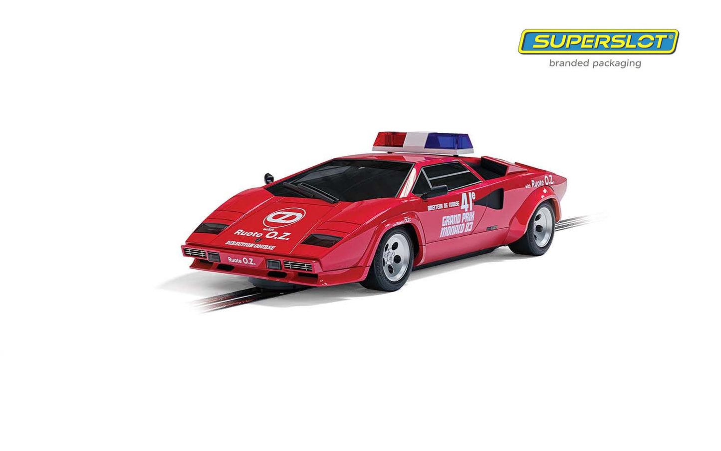 Scalextric C4329 (Superslot) Lamborghini Countach 1983 Monaco GP Safety Car Slot Car
