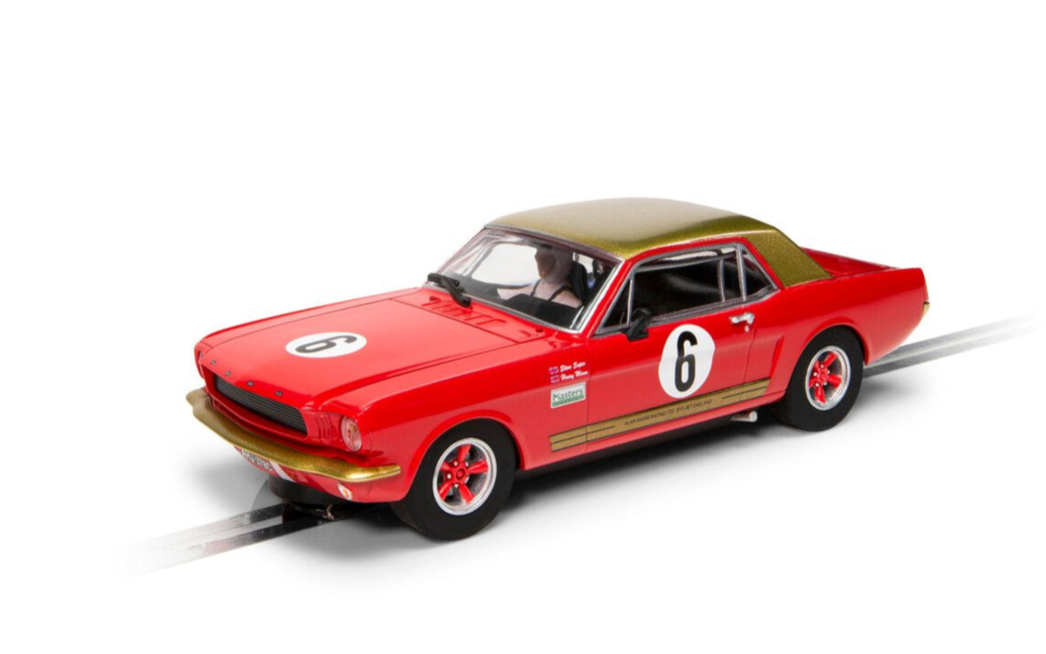 Scalextric C4339 Ford Mustang Alan Mann Racing Henry Mann Steve Soper #6 Slot Car