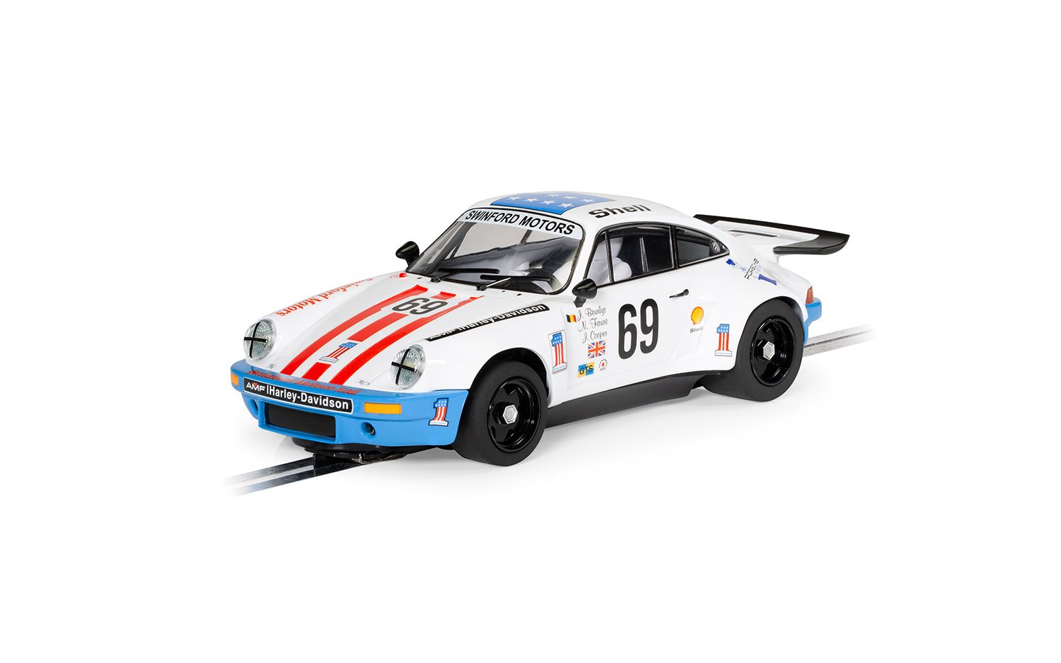 Scalextric C4351 Porsche 911 Carrera RSR 3.0 6th Le Mans 1975 #69 Slot Car