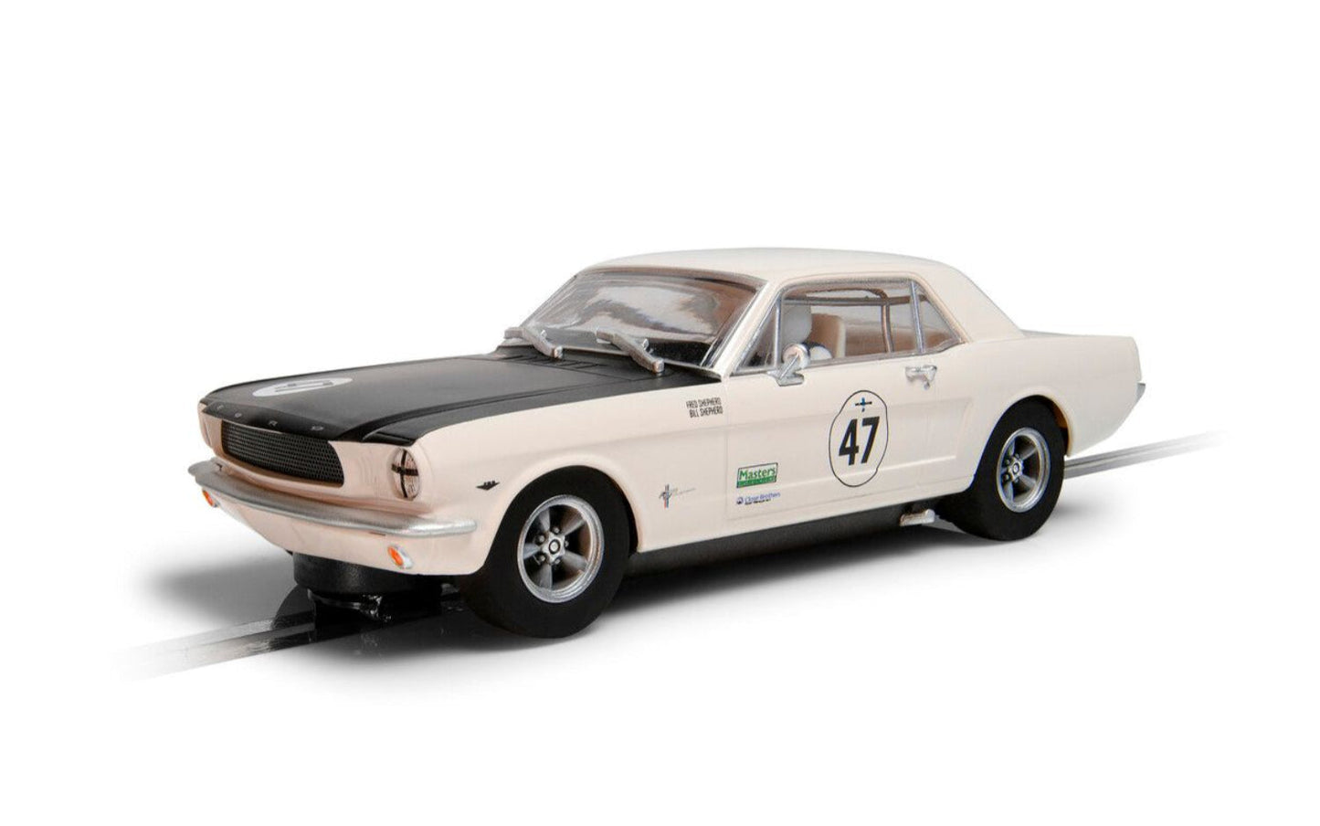Scalextric C4353 Ford Mustang Bill And Fred Shepherd Goodwood Revival #47 Slot Car