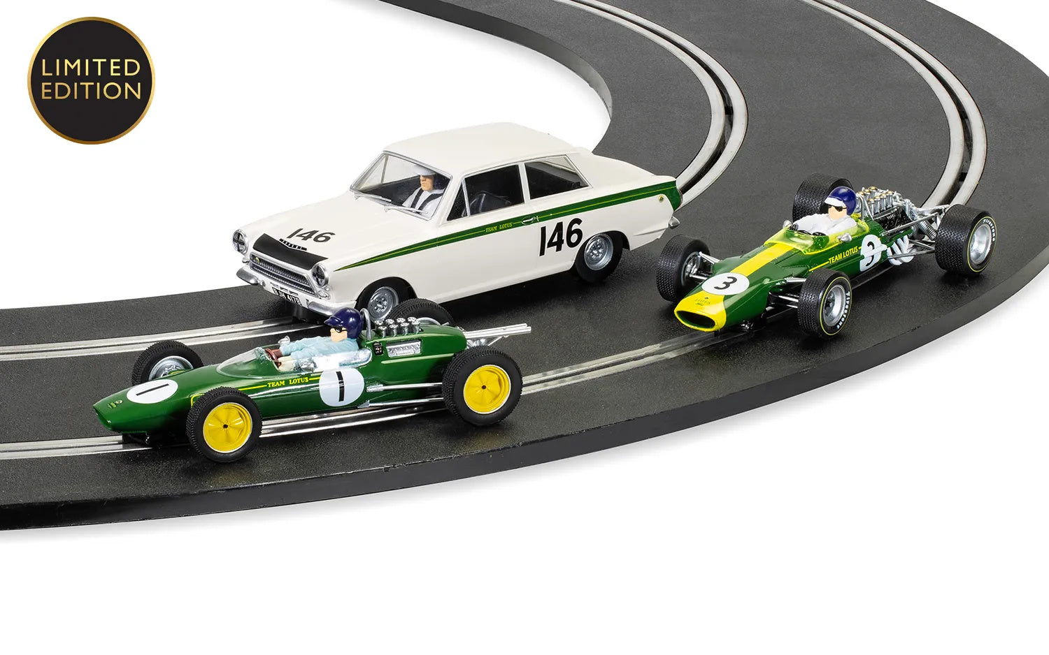 Scalextric C4395A Legend Jim Clark Triple Pack Slot Car