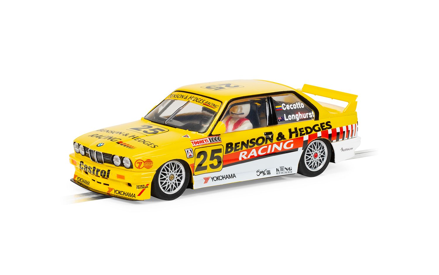 Scalextric C4401 BMW E30 M3 Bathurst 1000 1992 Longhurst Cecotto #25 Slot Car