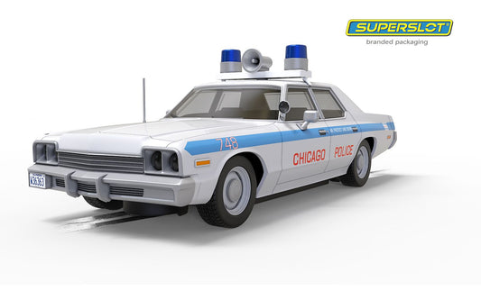 Scalextric C4407 (Superslot) Dodge Monaco Blues Brothers Chicago Police Slot Car