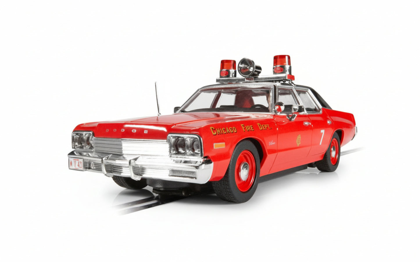 Scalextric C4408 Dodge Monaco Chicago Fire Department Slot Car
