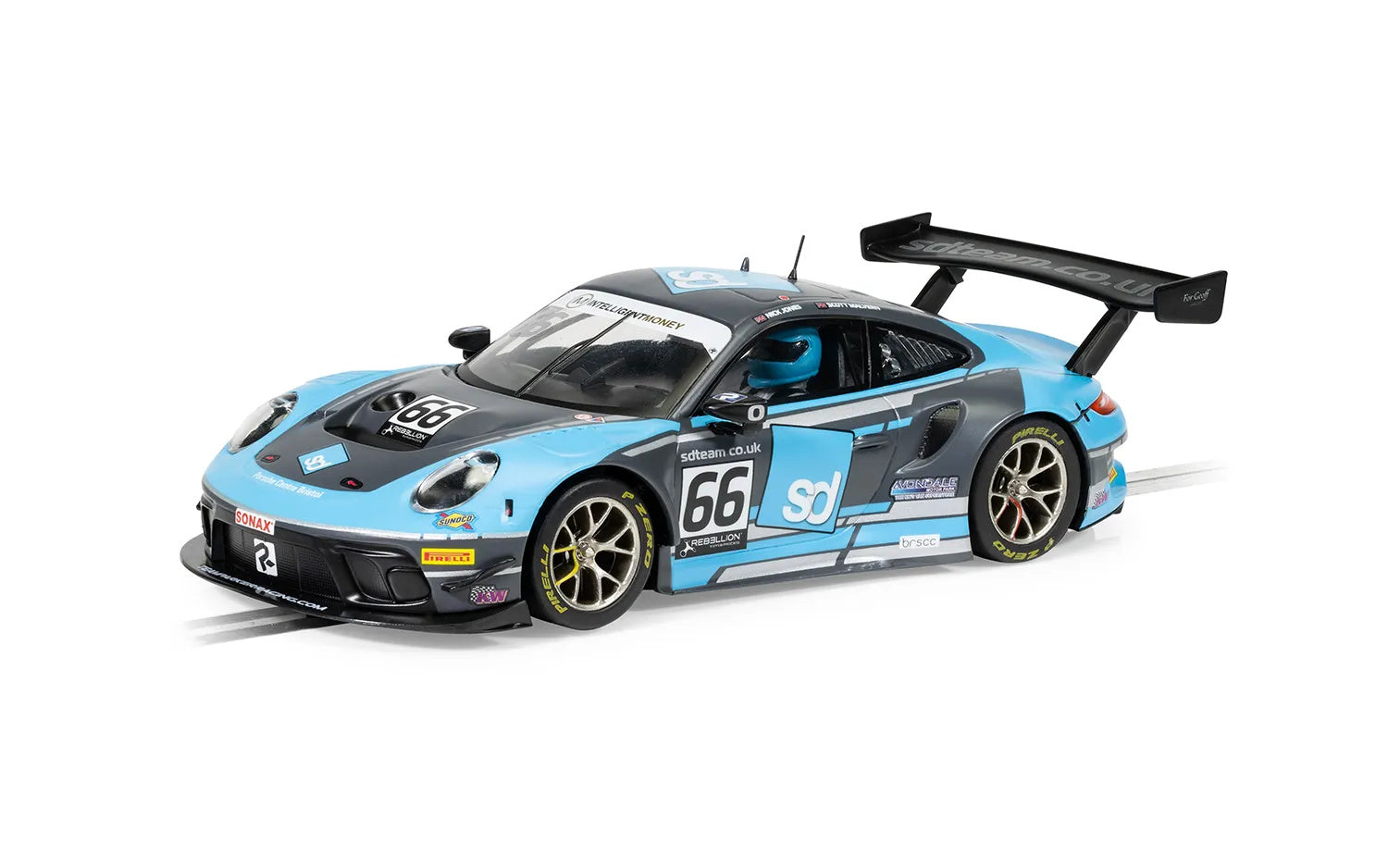 Scalextric C4415 Porsche 911 GT3 R Team Parker Racing British GT 2022 #66 Slot Car