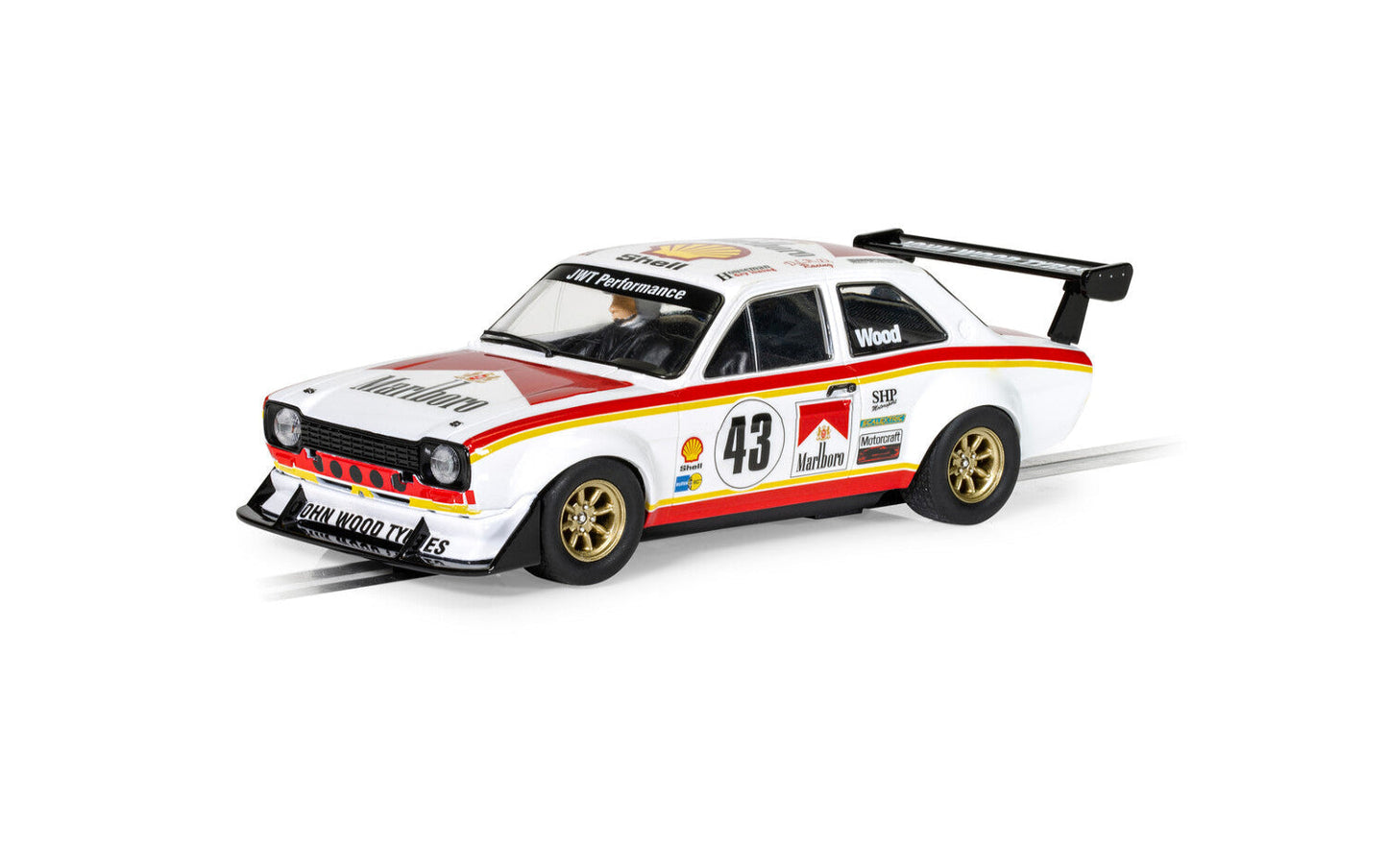 Scalextric C4421 Ford Escort Mk1 RSR Lea Wood #43 Slot Car