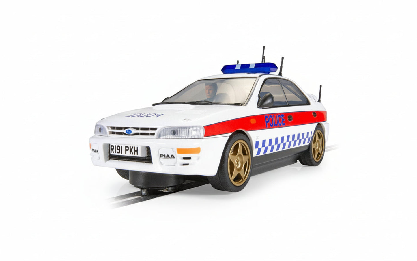 Scalextric C4429 Subaru Impreza WRX Police Slot Car