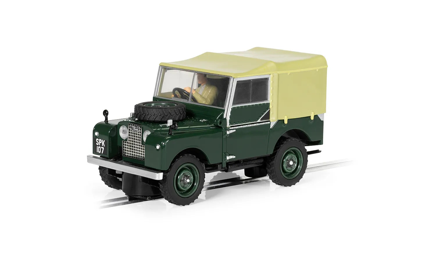 Scalextric C4441 Land Rover Series 1 Green Slot Car