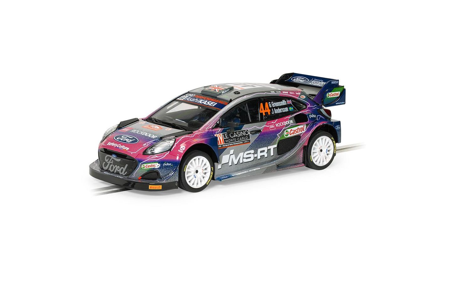Scalextric C4449 Ford Puma WRC Gus Greensmith #44 Slot Car