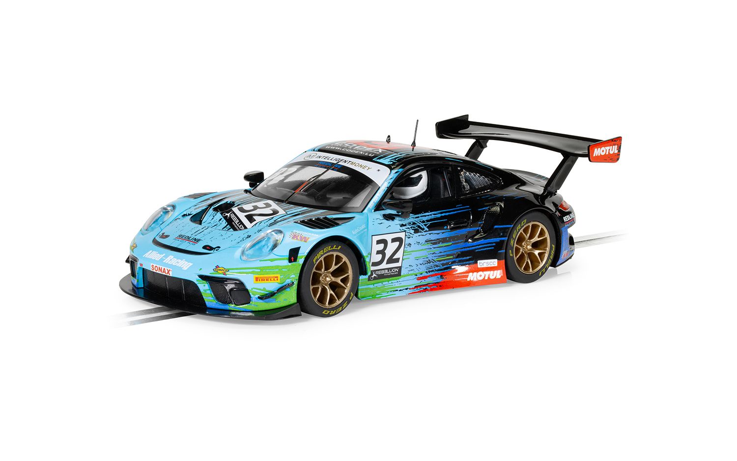 Scalextric C4460 Porsche 911 GT3 R Redline Racing Spa 2022 #32 Slot Car