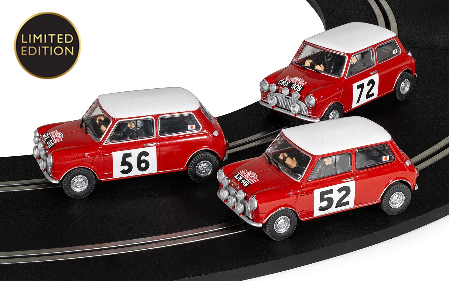 Scalextric C4488A 1965 Monte Carlo Rally Mini Triple Car Pack Slot Car