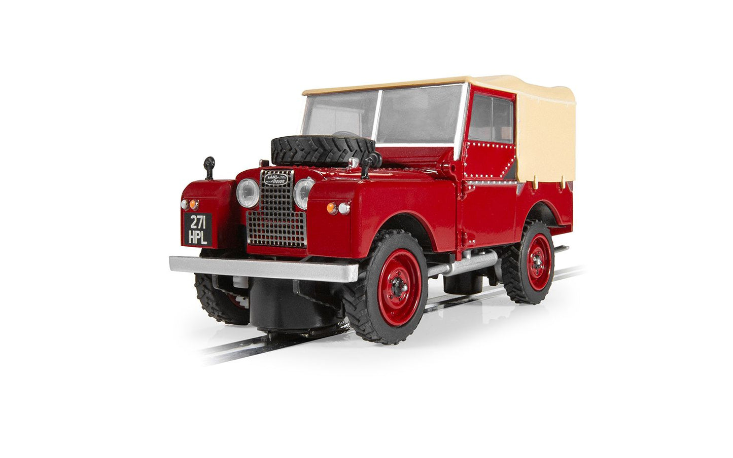 Scalextric C4493 Land Rover Series 1 Poppy Red Slot Car