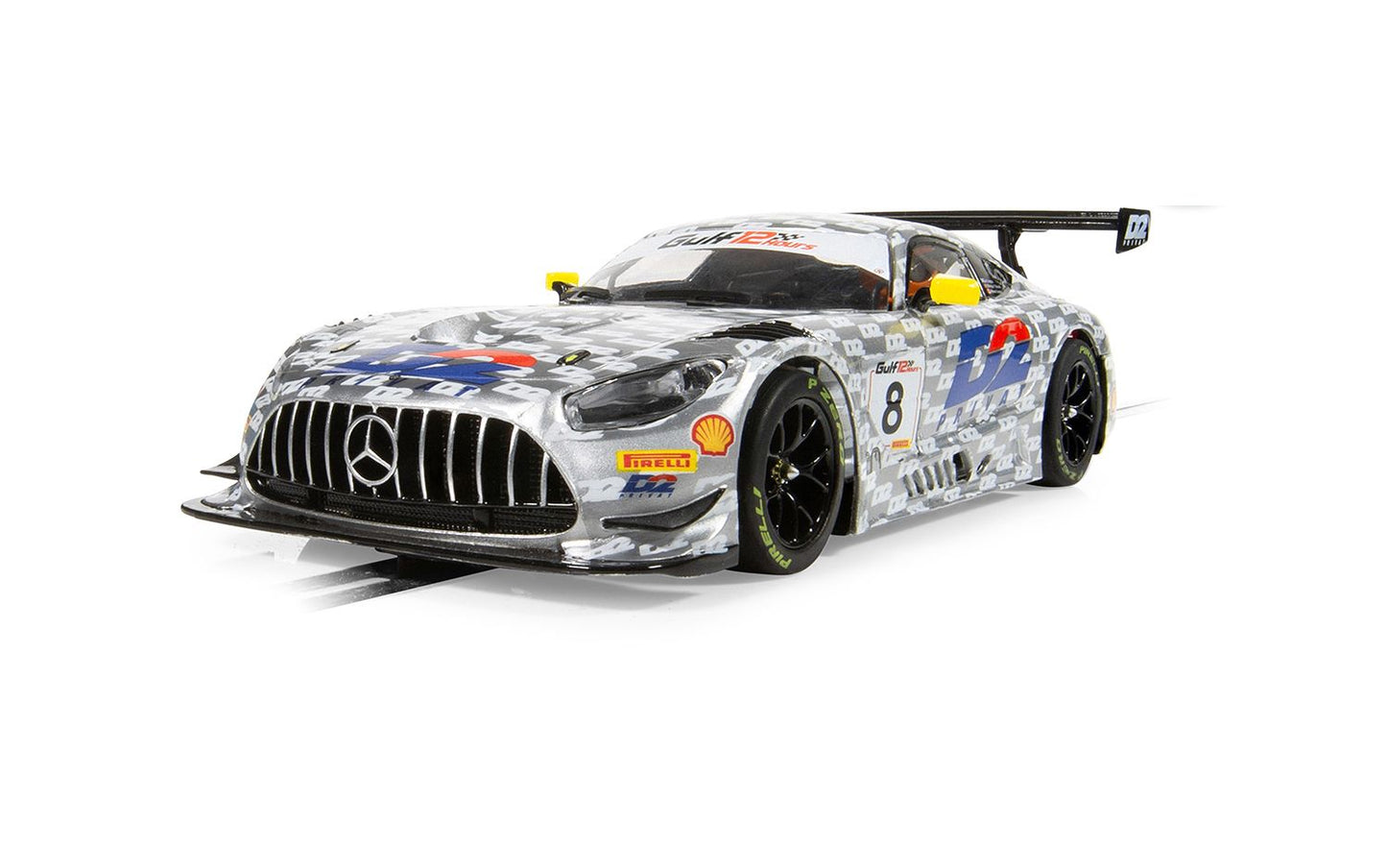 Scalextric C4496 Mercedes AMG GT3 Ram Racing D2 #8 Slot Car