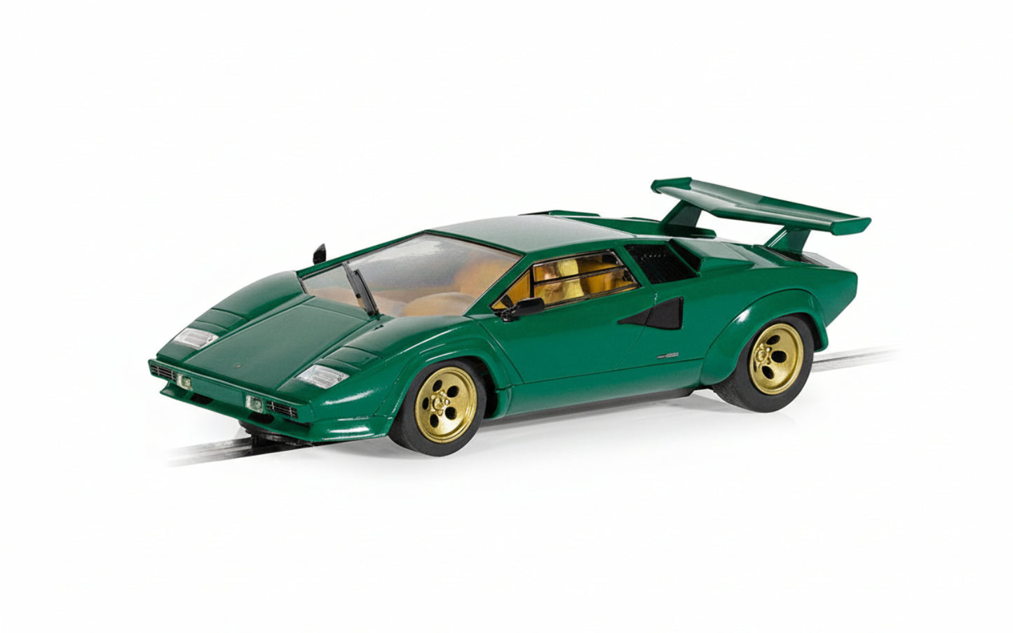 Scalextric C4500 Lamborghini Countach Green Slot Car