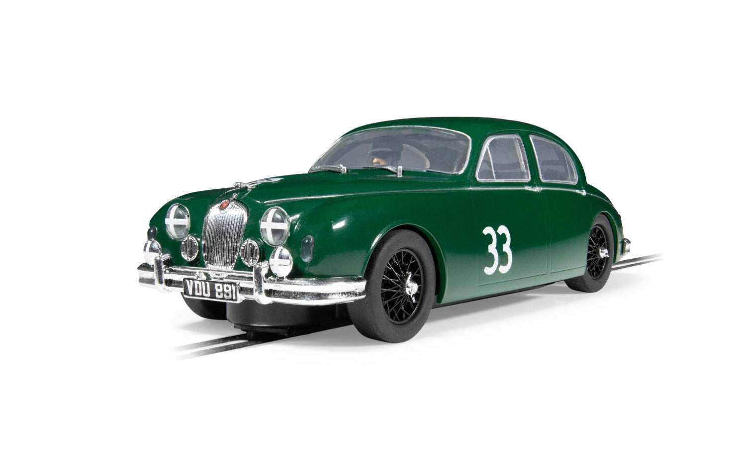 Scalextric C4506 Jaguar Mk1 Mike Hawthorn #33 Slot Car