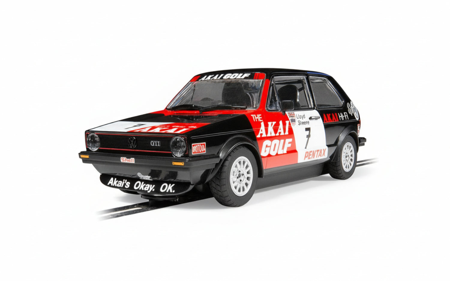 Scalextric C4520 Volkswagen Golf GTI Richard Lloyd Racing #7 Slot Car