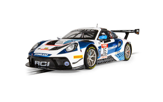 Scalextric C4522 Porsche 911 GT3 R ACI Motorsports 2023 #16 Slot Car