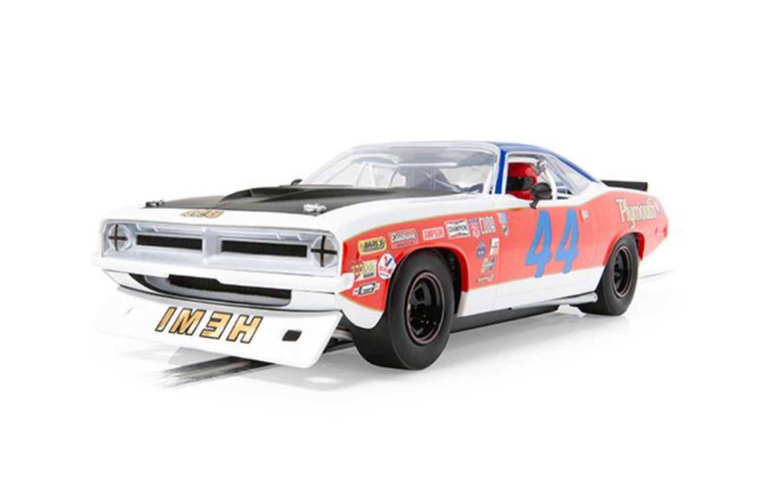 Scalextric C4525 Plymouth Barracuda Spa Summer Classic 2023 #44 Slot Car