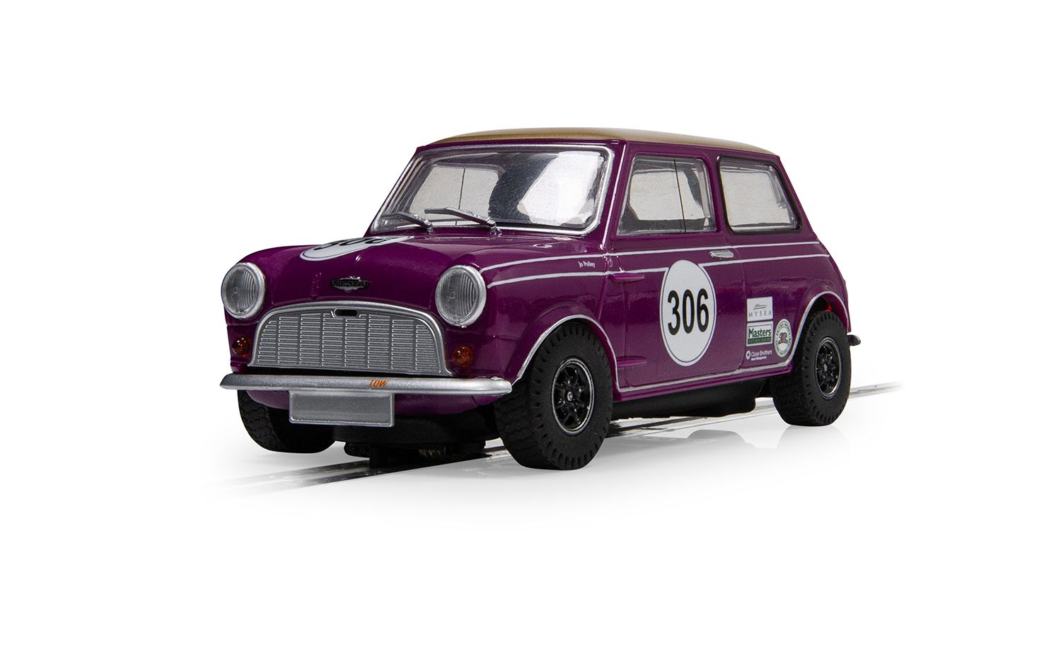 Scalextric C4545 Austin Mini Cooper S Jo Polley #306 Slot Car
