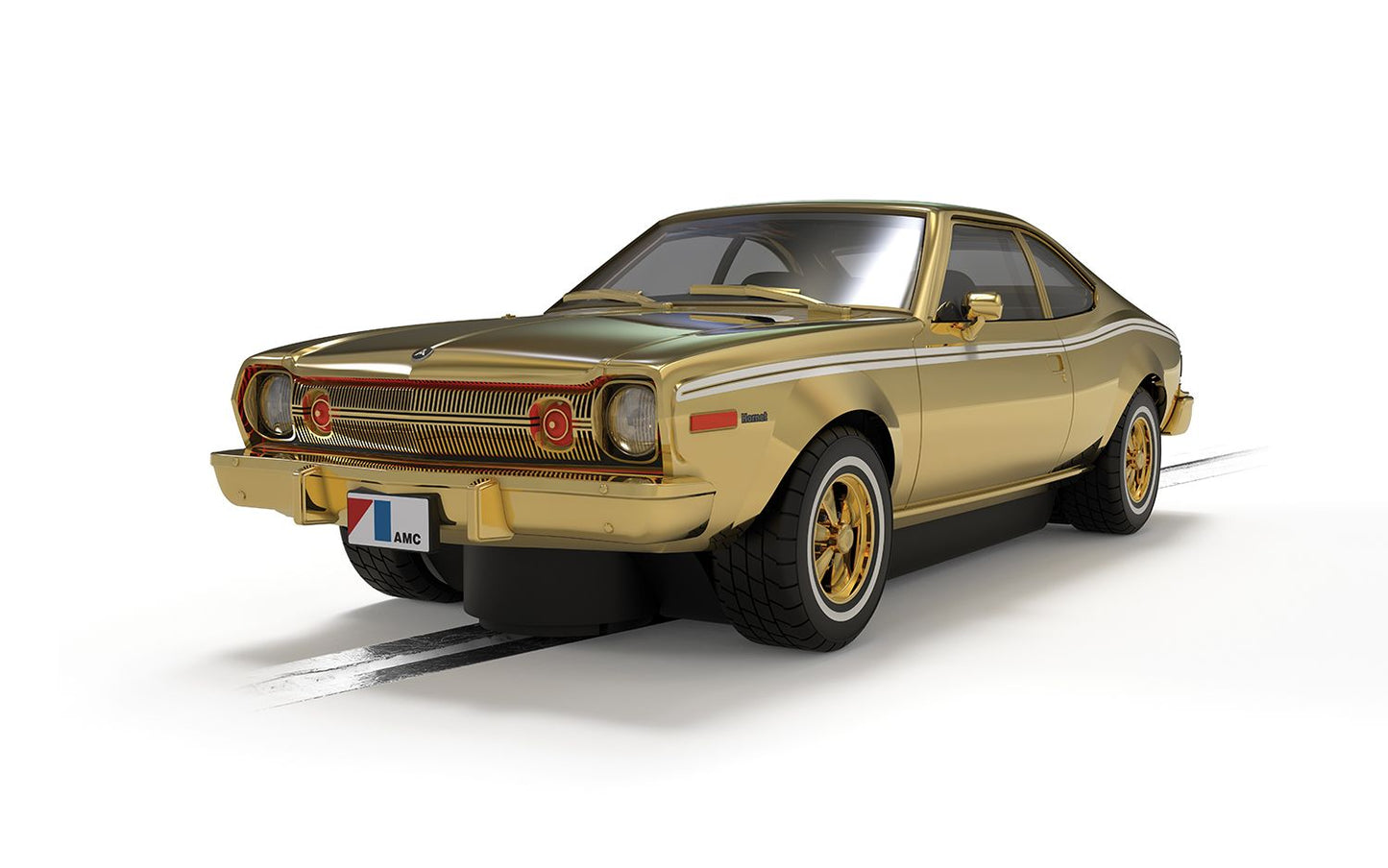 Scalextric C4551A James Bond AMC Hornet Man Golden Gun Gold Anniversary Slot Car