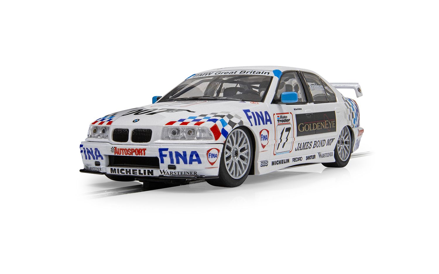 Scalextric C4574 BMW 320i BTCC 1995 David Brabham #17 Slot Car