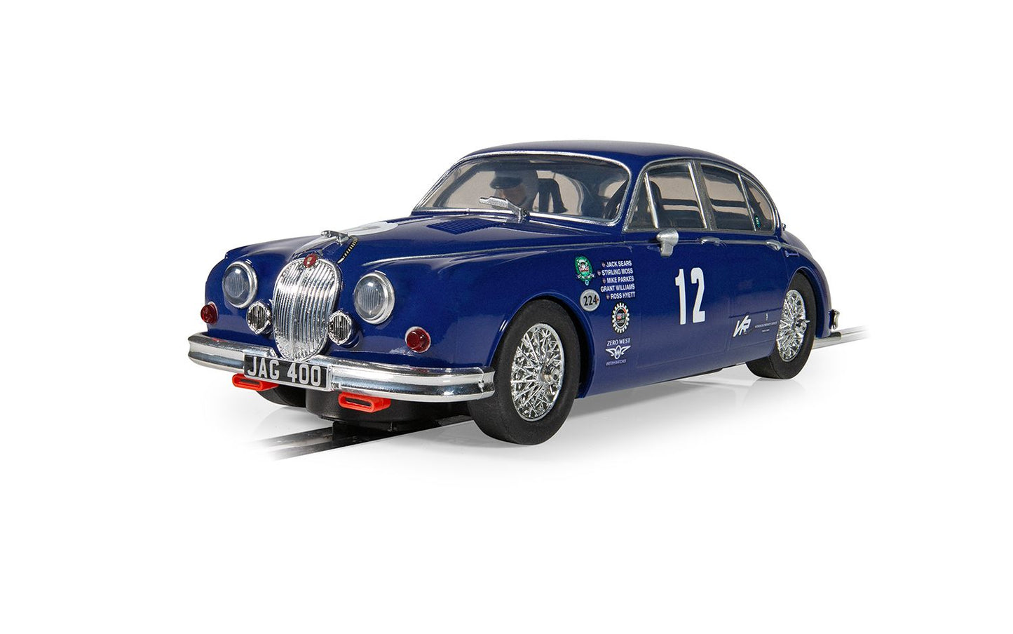 Scalextric C4596 Jaguar Mk2 Grant Williams Racing #12 Slot Car
