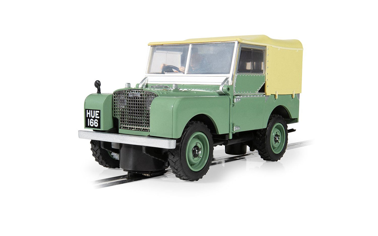 Scalextric C4600 Land Rover Series 1 HUE166 Slot Car