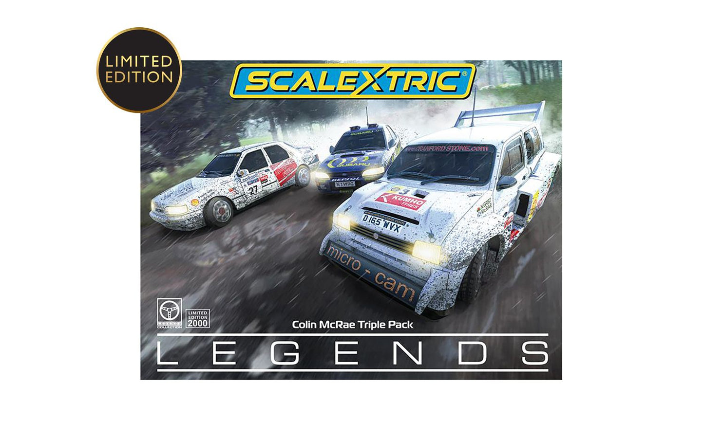 Scalextric C4612A Colin McRae Triple Car Pack Slot Car