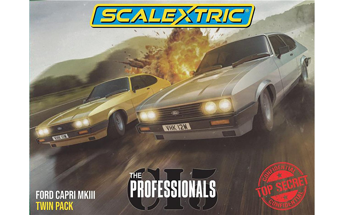 Scalextric C4642 Professionals Ford Capri Twin Car Pack Slot Car