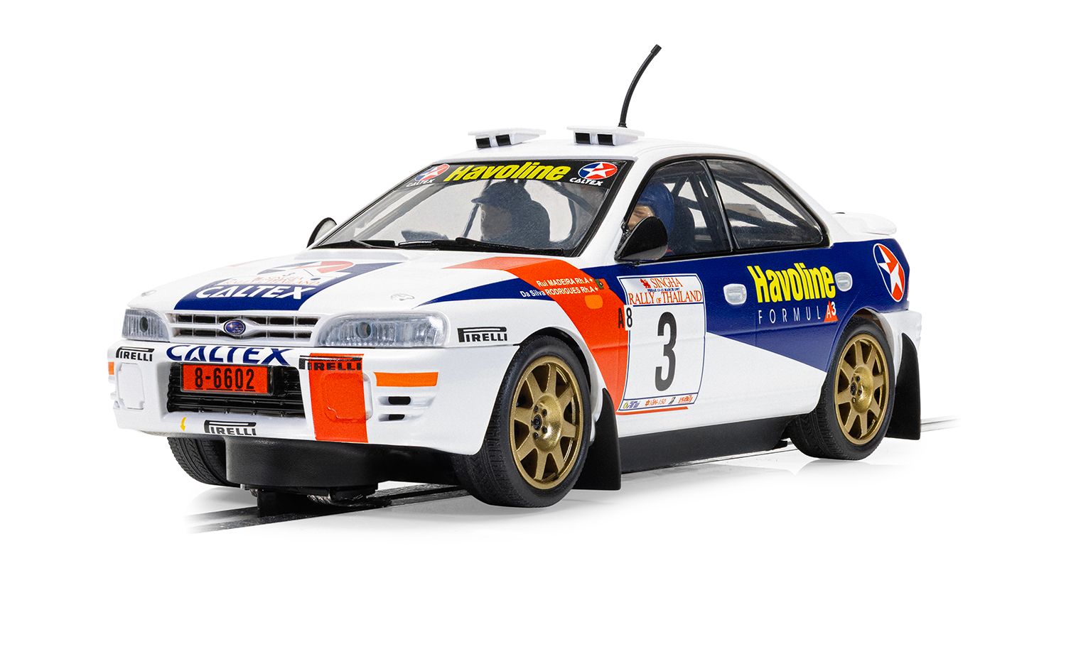 Scalextric C4657 Subaru Impreza Thailand Rally 1997 #3 Slot Car