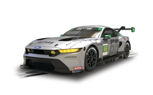 Scalextric C4662 Ford Mustang GT3 24HRS Daytona 2025 Gradient Racing #66 Slot Car