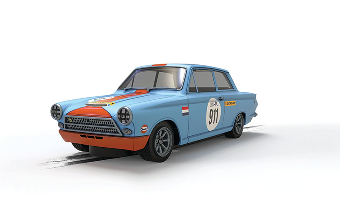 Scalextric C4669 Ford Lotus Cortina Gulf #911 Slot Car