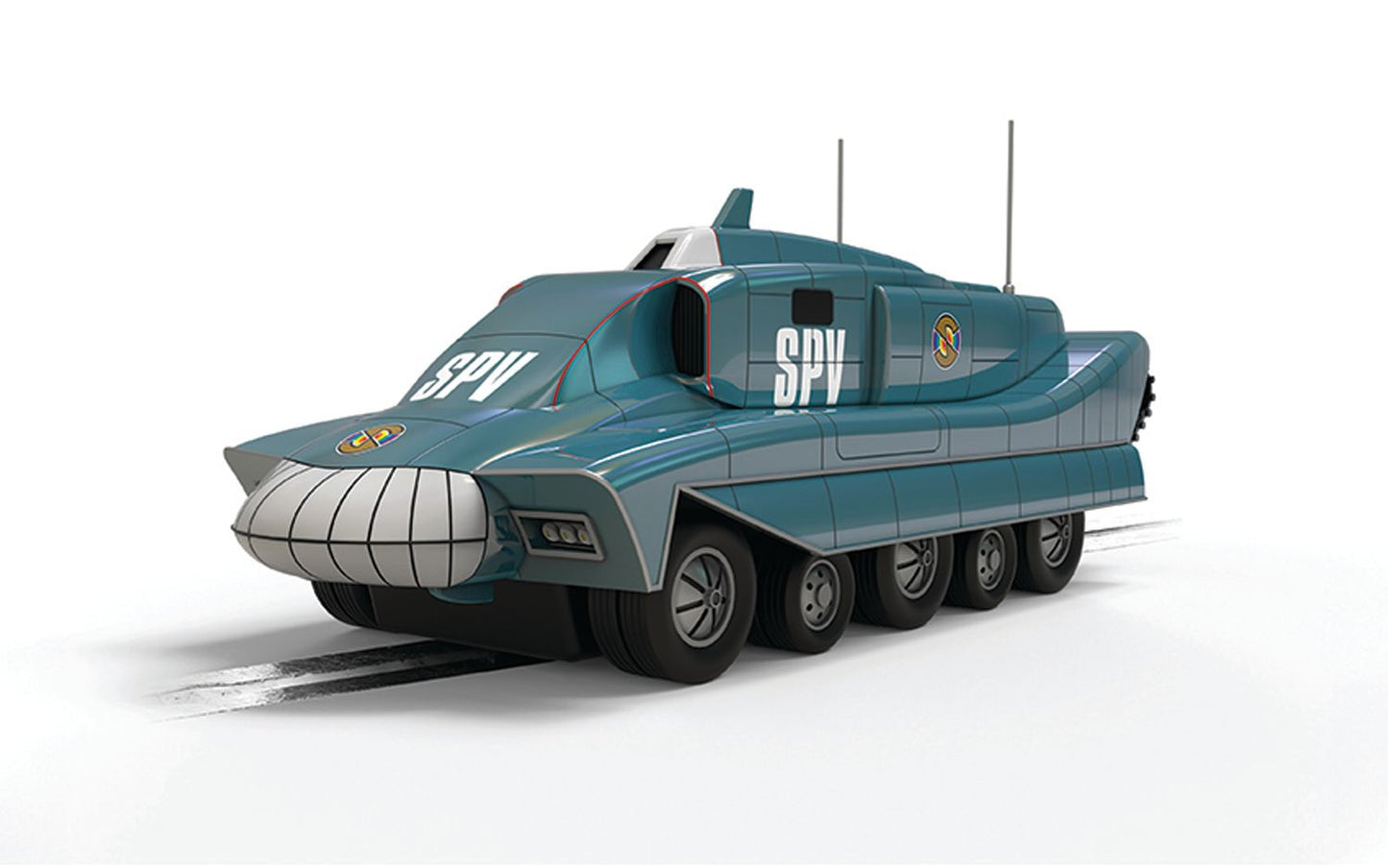 Scalextric C4672 Spectrum Pursuit Vehicle SPV Captain Scarlet Chrome Slot Car