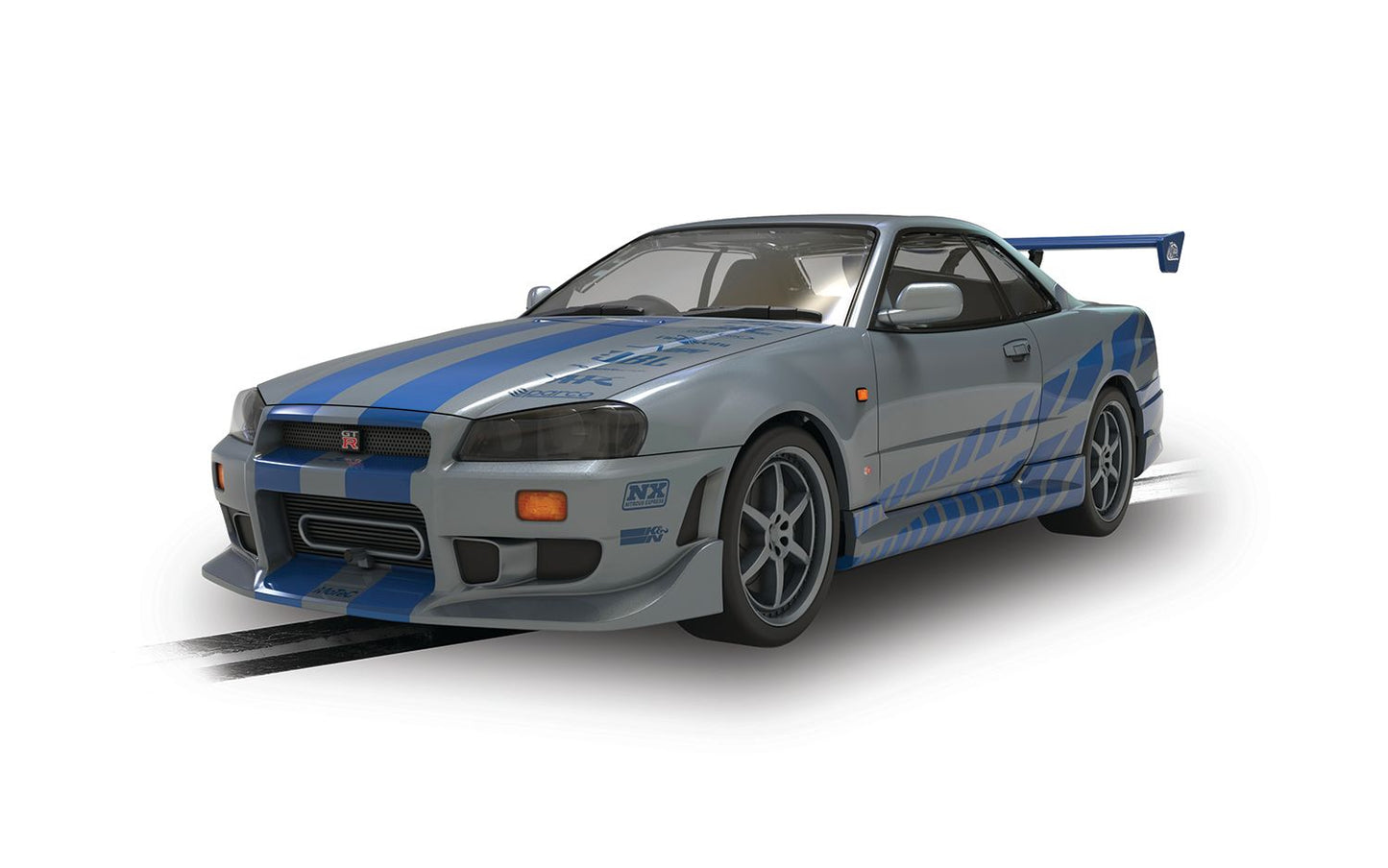 Scalextric C4674 Nissan Skyline GT-R R34 2 Fast 2 Furious Slot Car