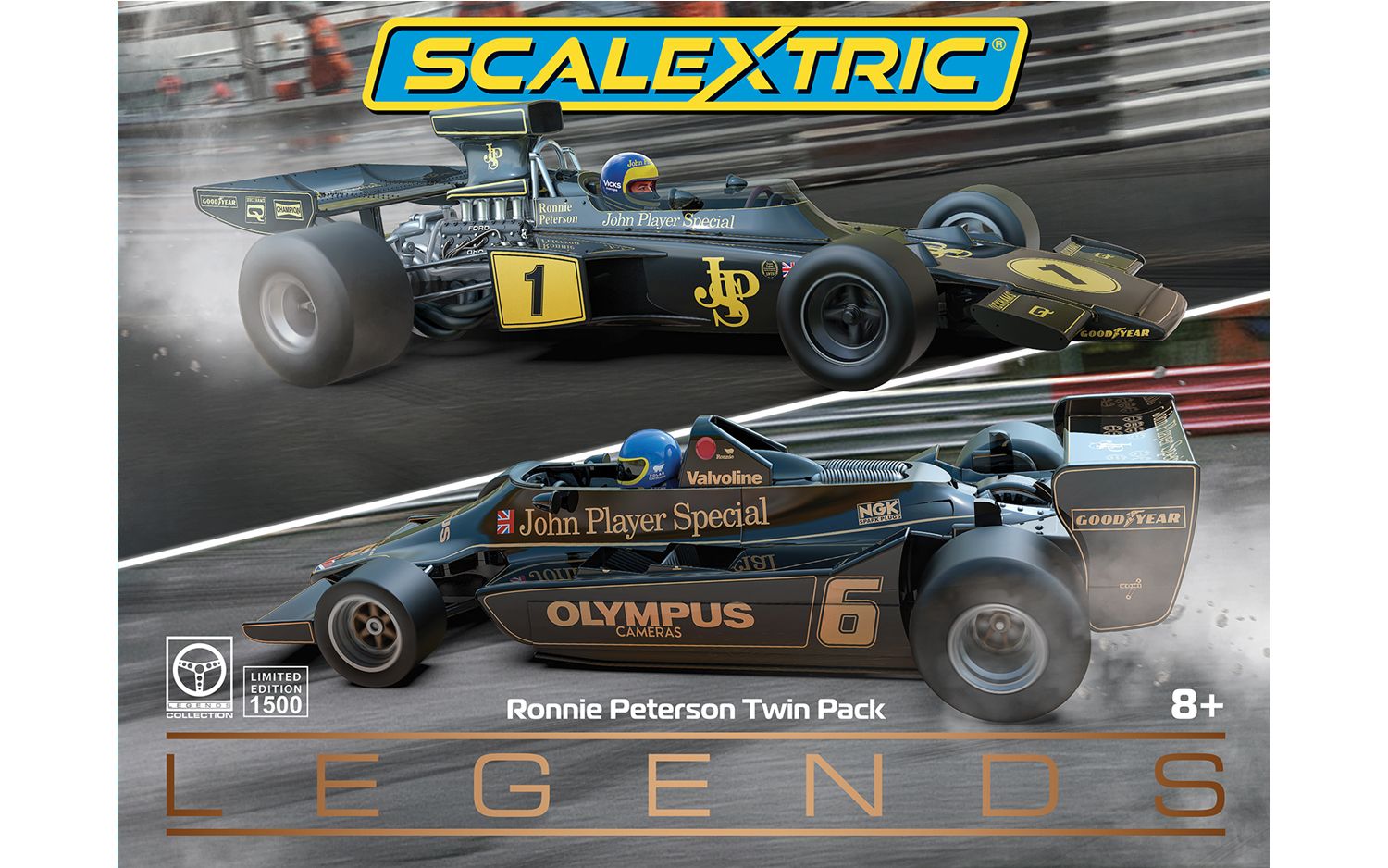 Scalextric C4684A Ronnie Peterson Lotus Twin Car Pack Slot Car