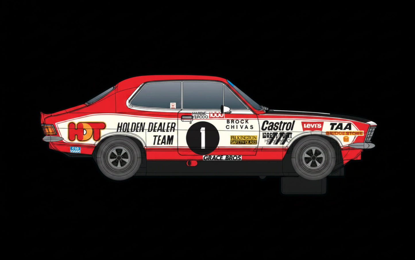 Scalextric C4707 Holden LJ Torana XU-1 - Bathurst 1973 Brock & Chivas