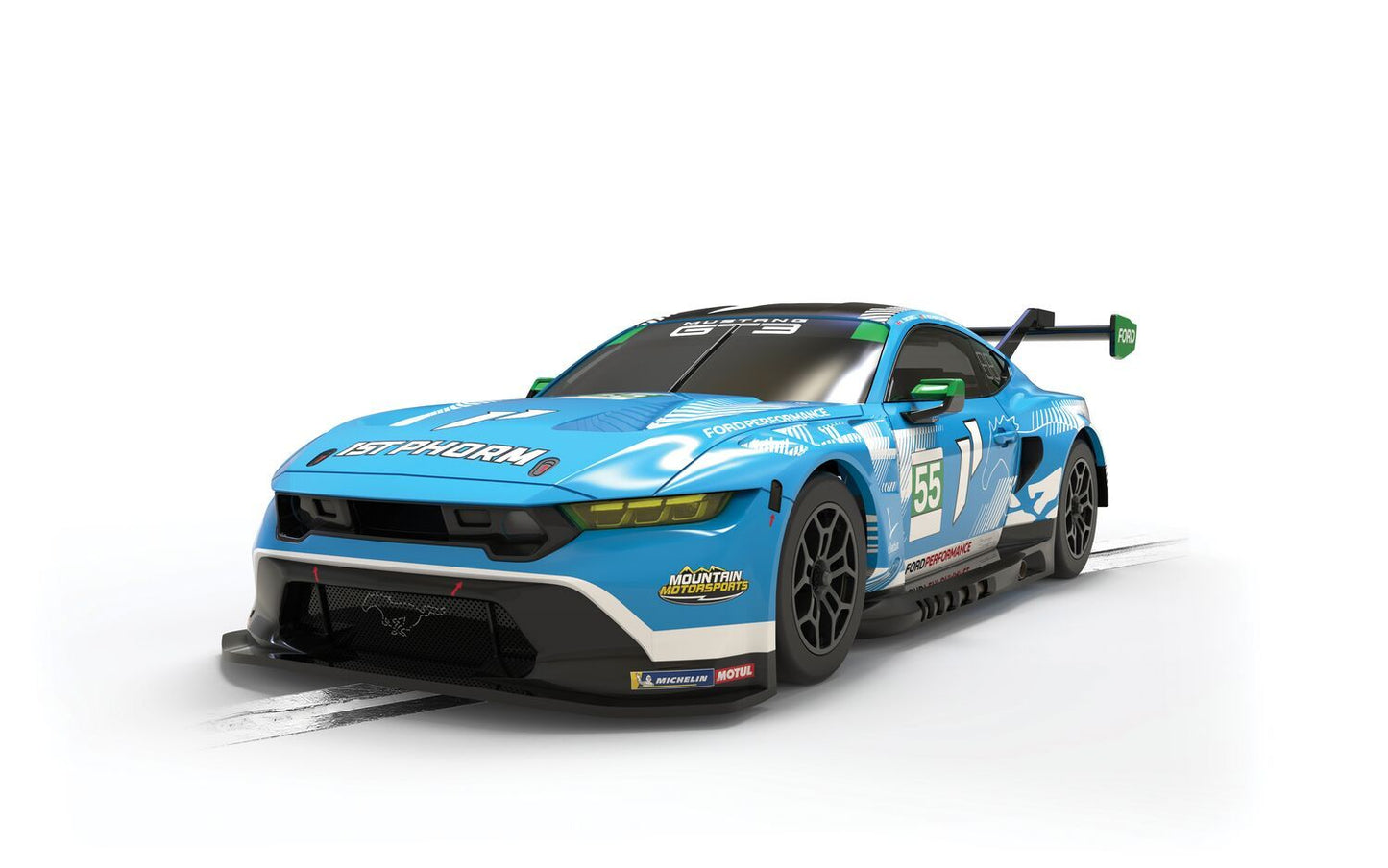 Scalextric C4709 Ford Mustang GT3 12HRS Sebring 2024 #55 Slot Car